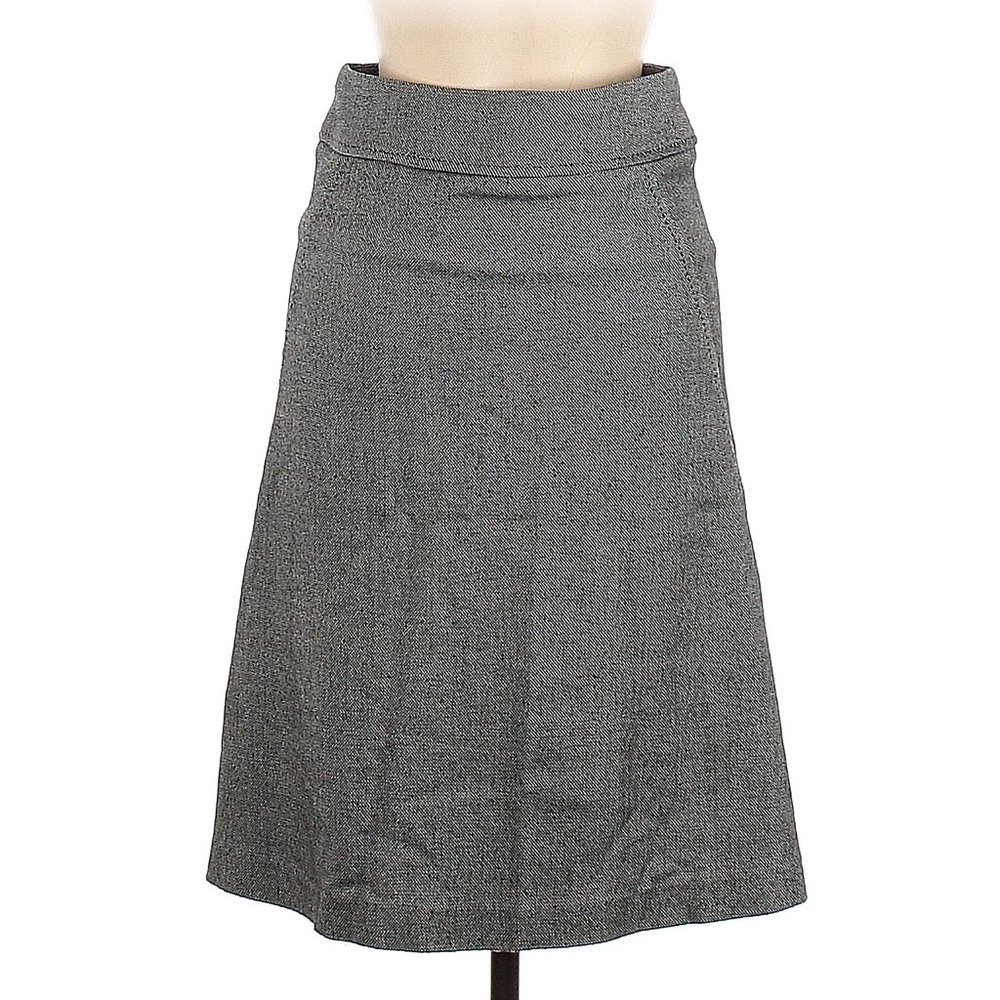 DAVID LAWRENCE size 6 A-line gray lined skirt